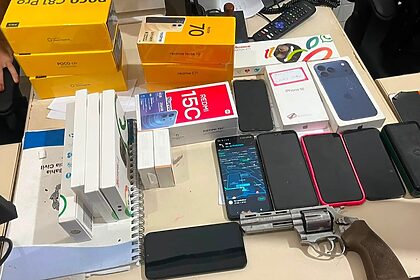Produtos apreendidos