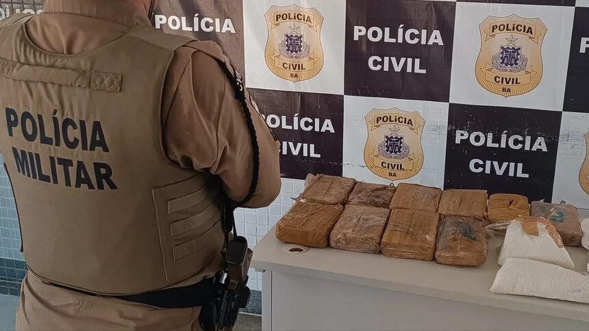 Drogas apreendidas na delegacia