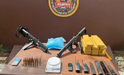 Drogas e armas apreendidas em Cassange