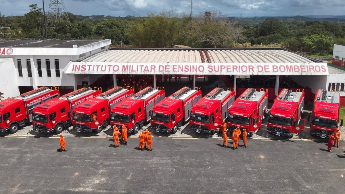 Bombeiros ganham reforço no interior da Bahia com nove novas viaturas de emergência