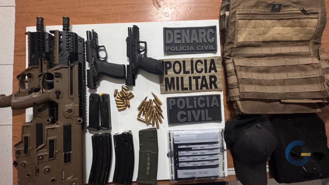 Operação policial termina com três suspeitos mortos e apreensão de dois fuzis em Porto Seguro