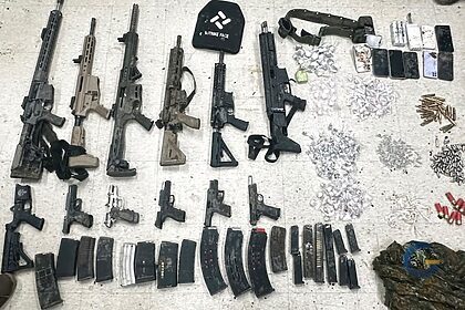 Armas apreendidas na Bahia